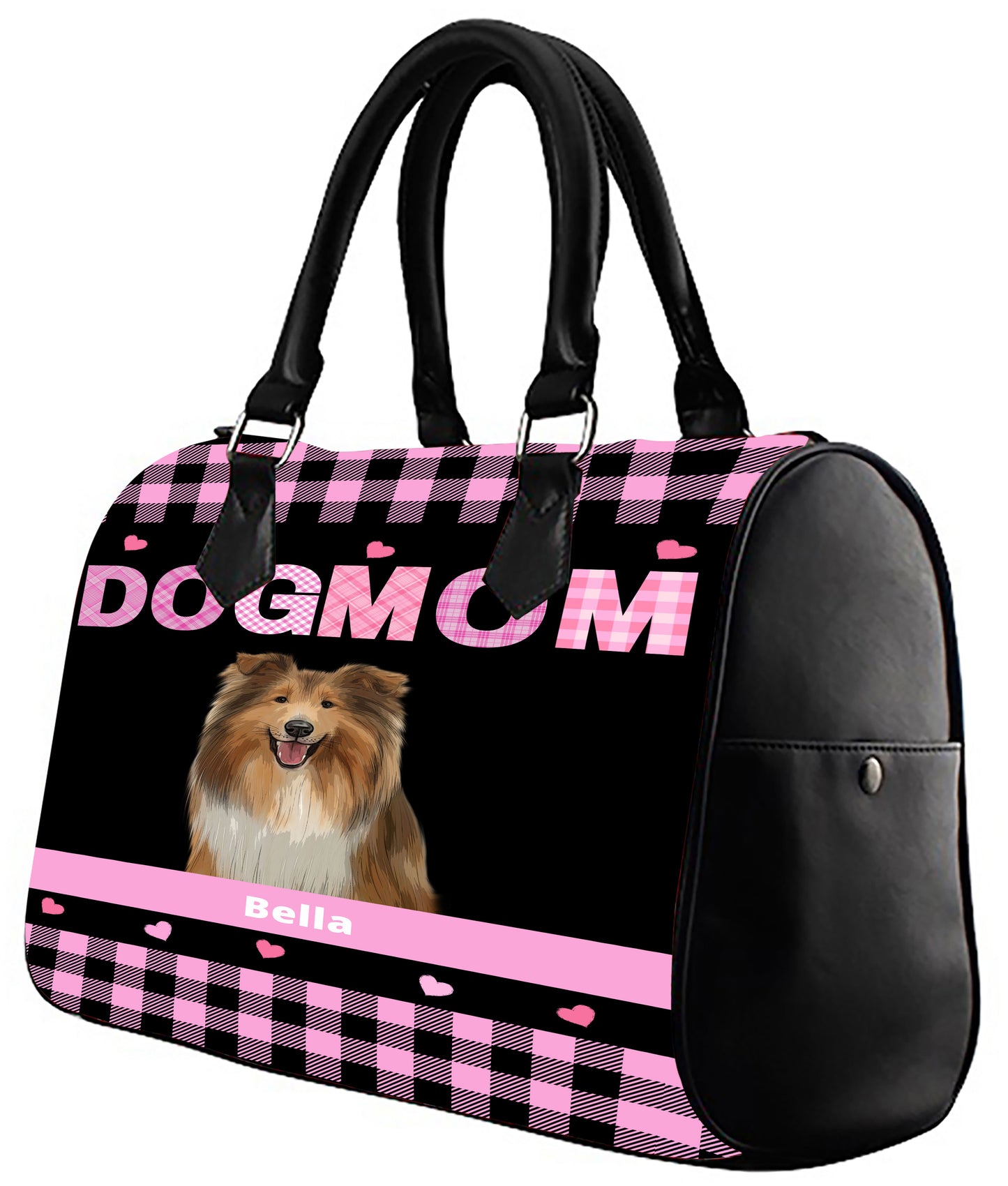 Personalized Dog Cat MOM Boston Handbag 1-10 Pets