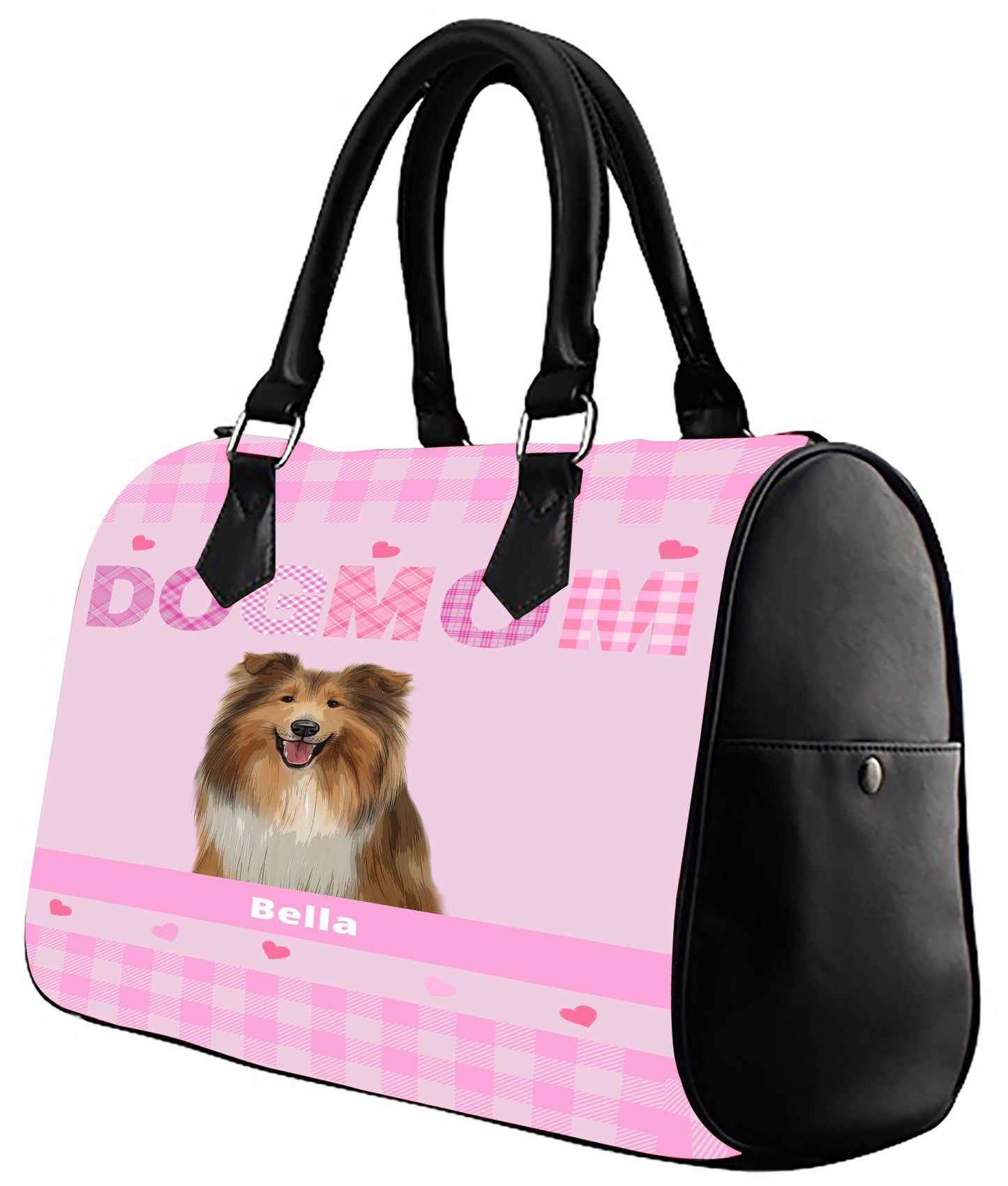 Personalized Dog Cat MOM Boston Handbag 1-10 Pets