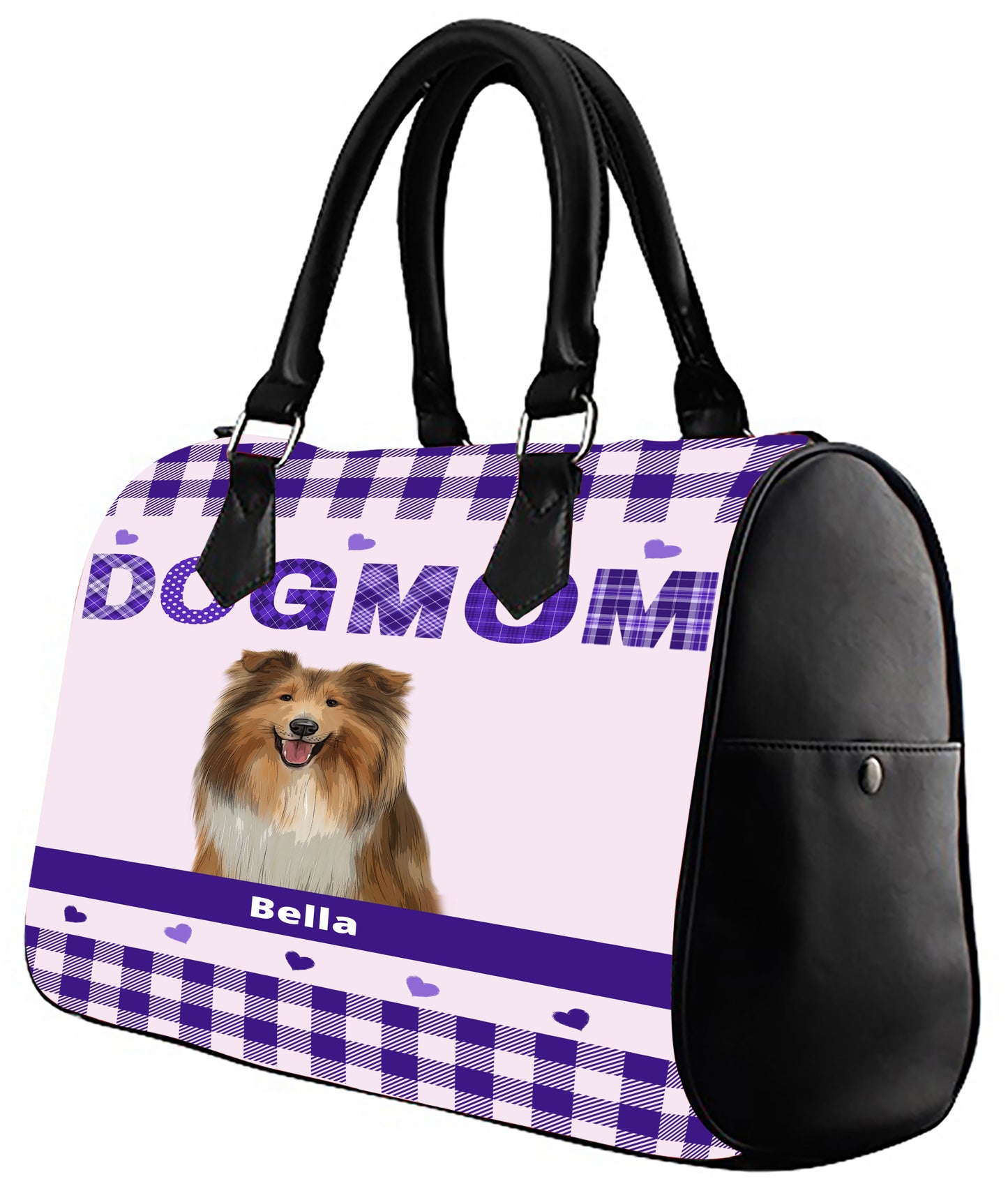 Personalized Dog Cat MOM Boston Handbag 1-10 Pets