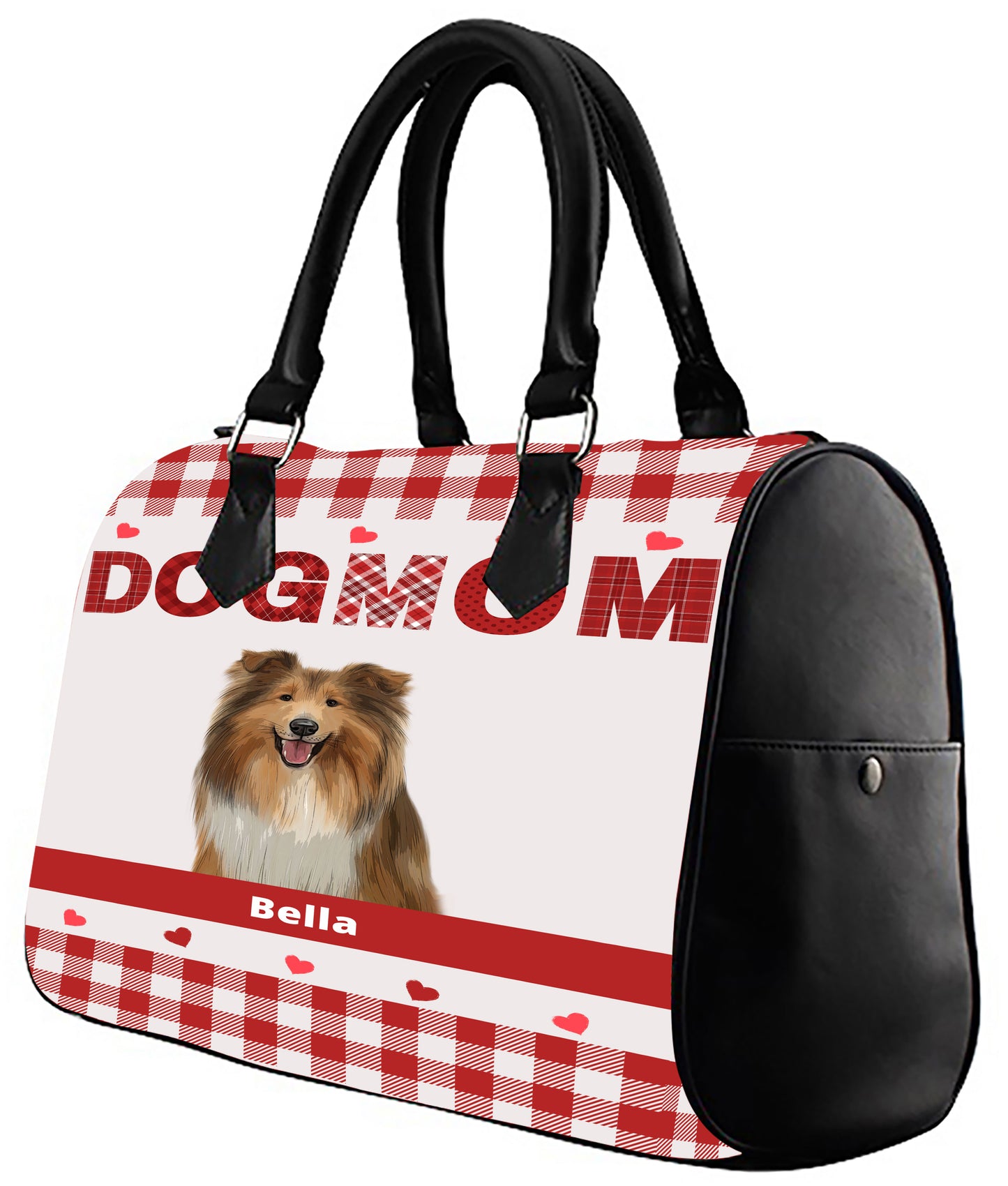 Personalized Dog Cat MOM Boston Handbag 1-10 Pets